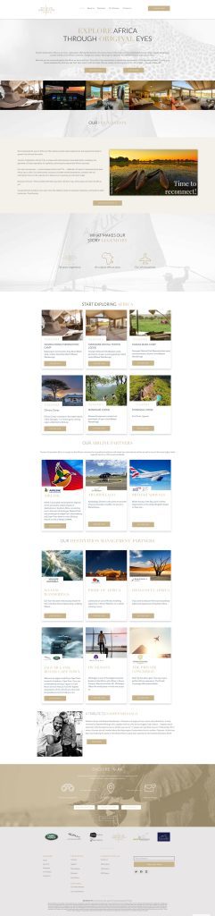 Tourism Corp Africa WordPress website