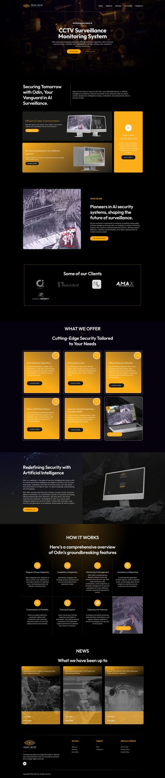 Odin Eye WordPress website design
