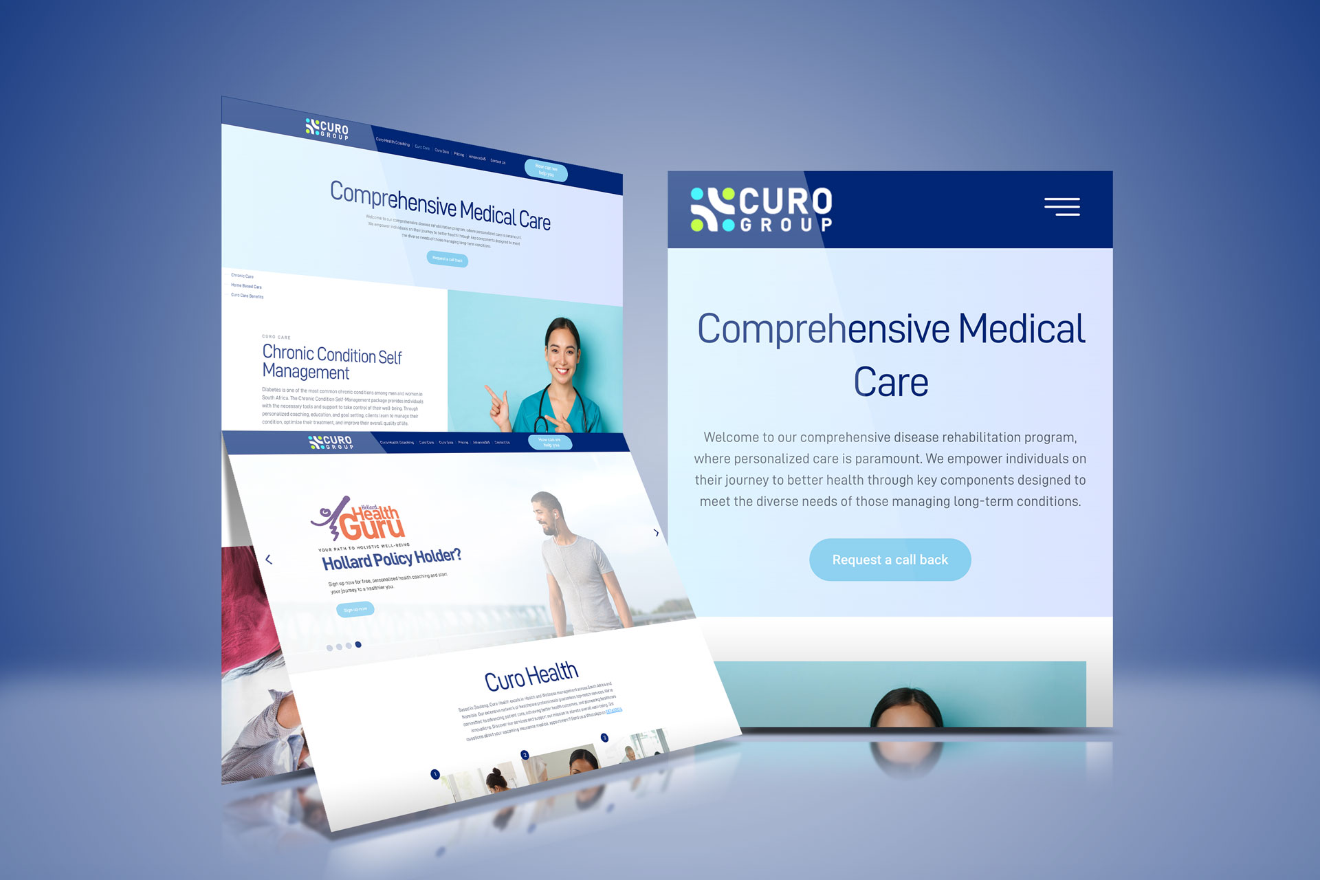 Curo WordPress website design