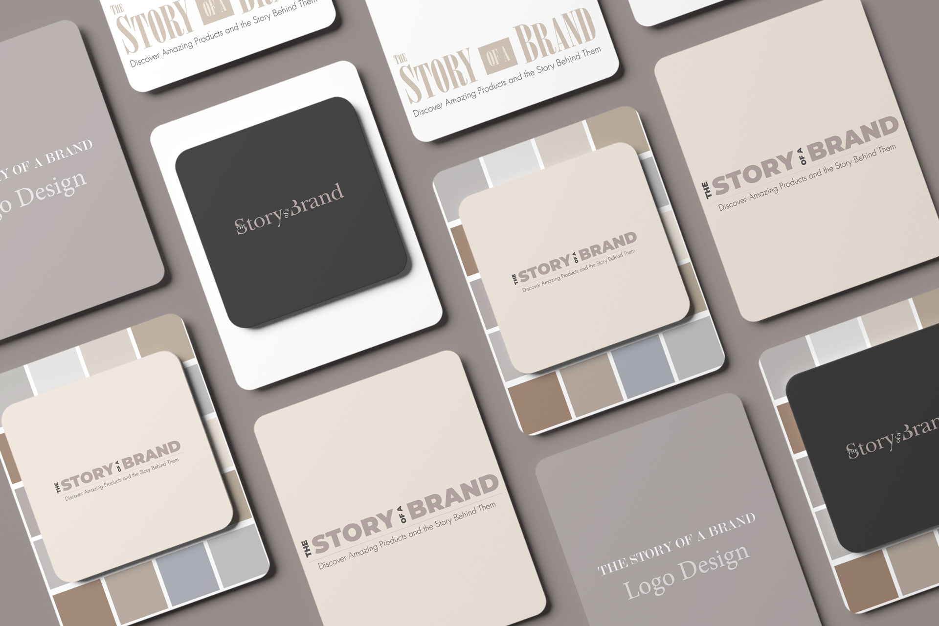 Minimalist black logo design for a small business